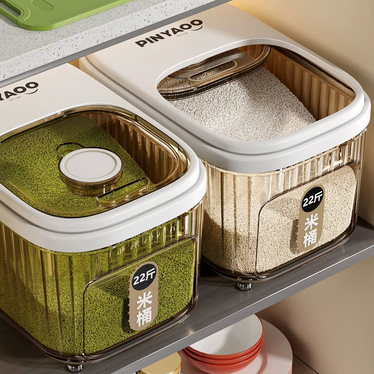 米桶家用2025新款防虫防潮密封储粮桶面桶米箱五谷杂粮收纳盒米缸
