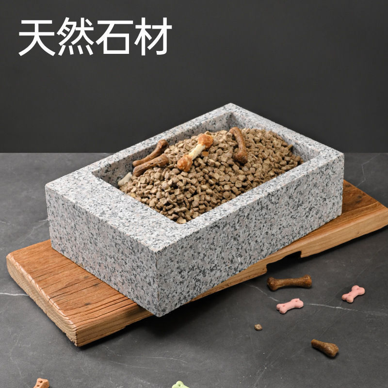 石头狗加大加重狗碗狗盆猫碗石头碗石头盆猫狗饮食用品猫狗碗严选|undefined