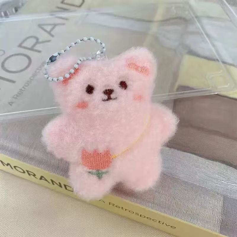 可爱卡通吱吱叫小熊公仔挂件小红书同款学生玩偶包包挂饰现货批发|undefined