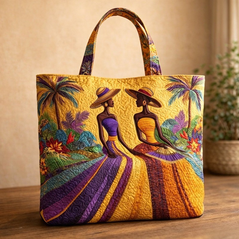 2026 Cross-Border Independent Site Amazon New Handbag Digital Printed Tote Bag Fashionable Quilted Tote Bag