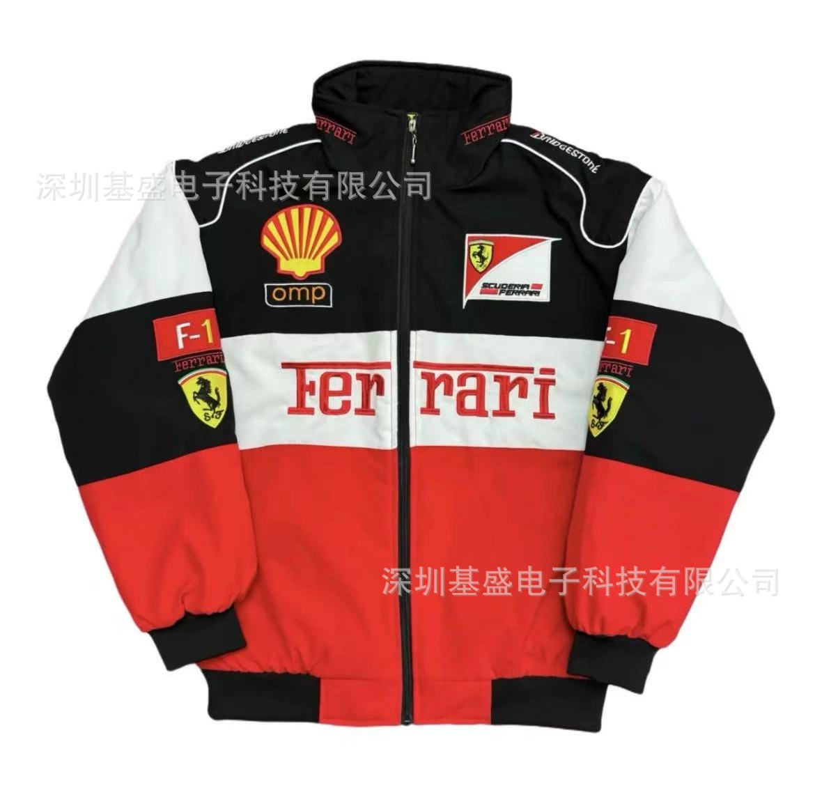Ferrari, гоночная машина, модная пуховая куртка для любимого, с вышивкой, европейский стиль, индивидуальный пошив
