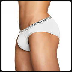 Independent station foreign trade men's underwear solid color low-rise trend brand U-shaped triangle pants men's sports breathable bottom pants Amazon