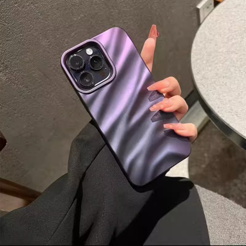Phone Case With Electroplated Water Ripple For Iphone Models_voghion.com