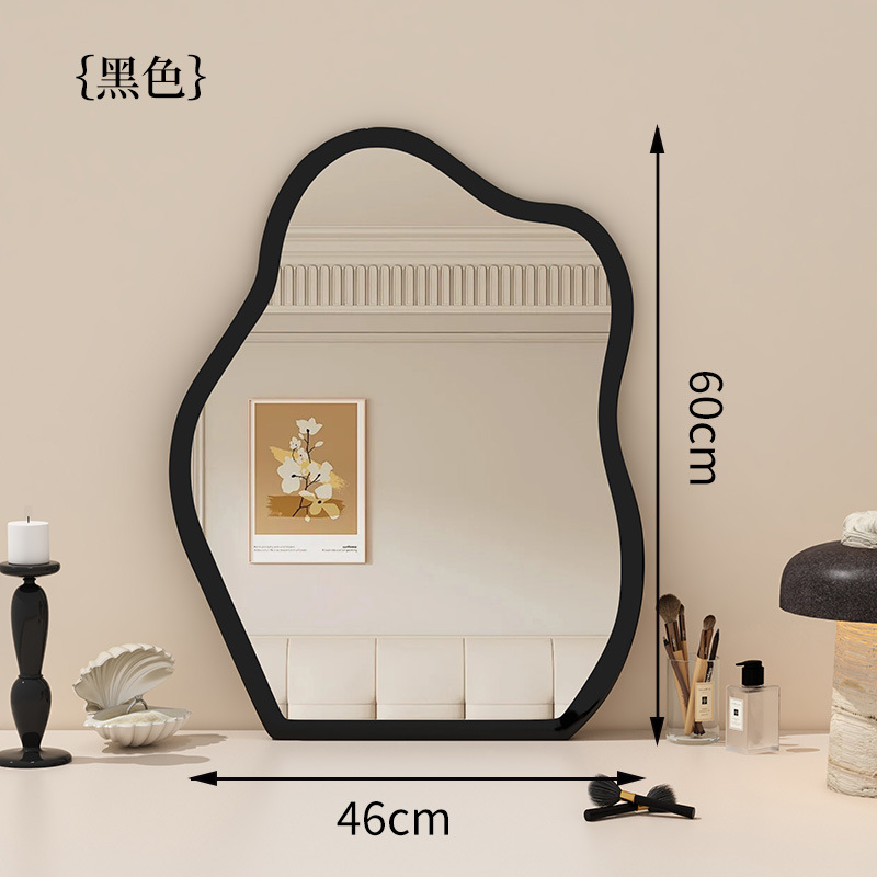 Espejo decorativo retro espejo de maquillaje medieval espejo de vestir espejo de vestir sala de estar se puede colgar en la pared espejo de escritorio espejo de vestir espejo
