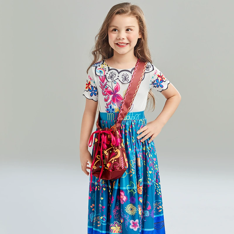 Европа и США Хэллоуин волшебный полный дом детская юбка оптовая продажа юбка принцессы Мирабе cos обработка одежды на заказ европейская и американская детская одежда