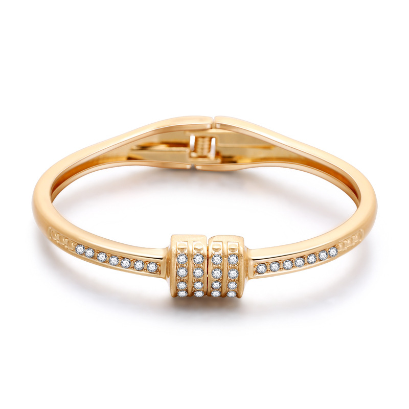 Fashion Minimalist Bracelet Fashion Geometric Diamond Open Bracelet