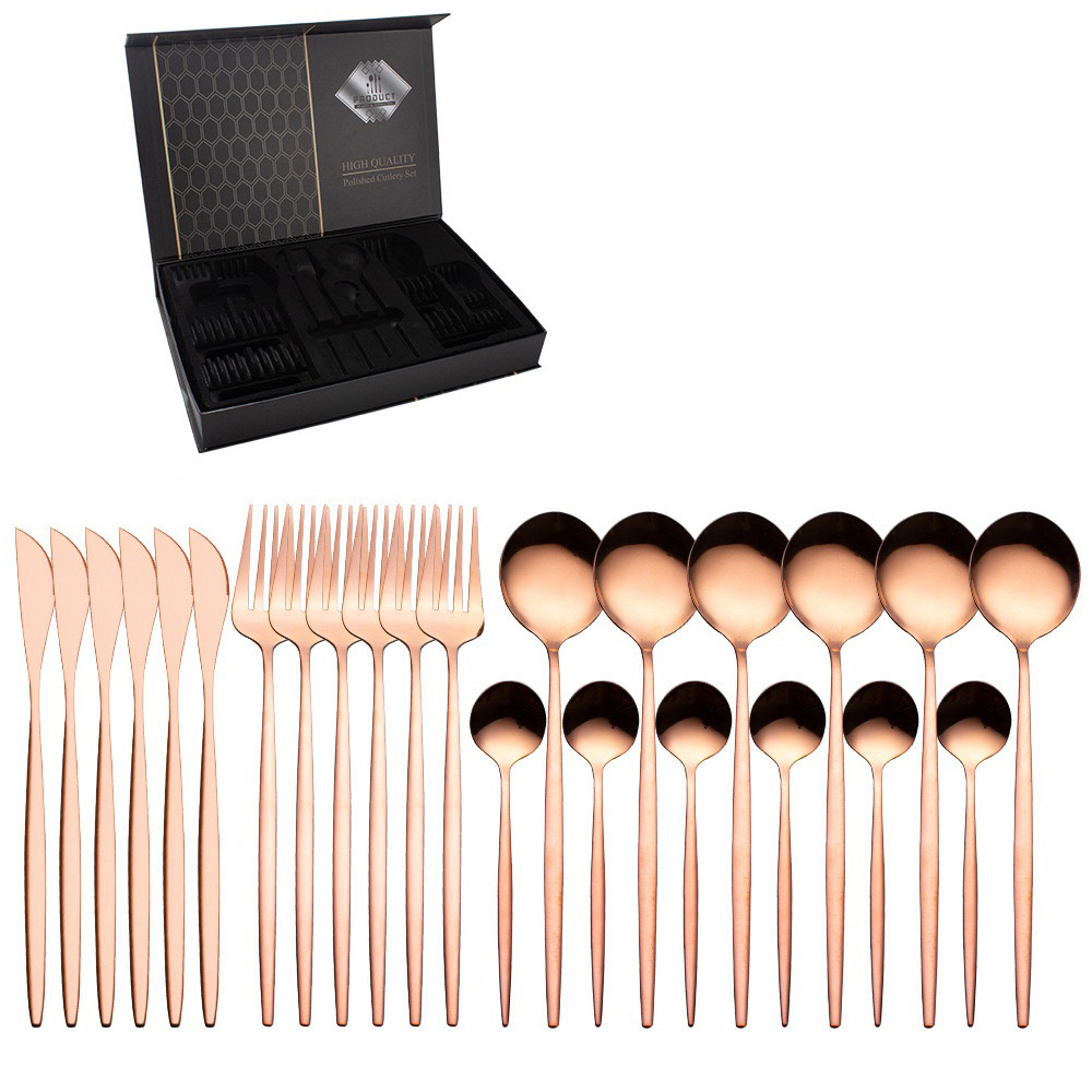 인터넷 유명 인사 선물 상자 로즈 골드 24 피스 세트