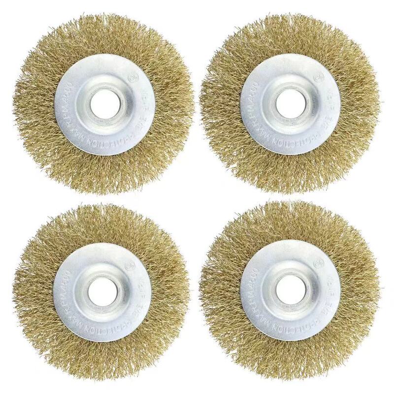 Brick Seam Steel Wire Weeding Wheel 115X16Mm Flat Type Suitable for Ryobi Gloria Lawn Mower Gap Weeding Brush Brick Seam Steel Wire Weeding Wheel 115X16Mm Flat Type Suitable for Ryobi Gloria Lawn Mower Gap Weeding Brush
