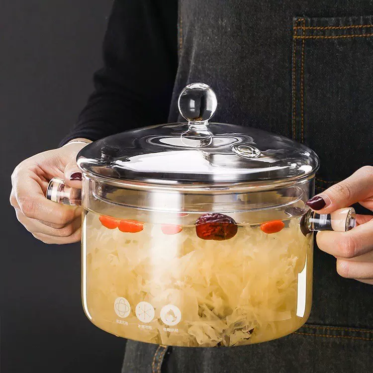 厂家供应泡面碗 大容量可蒸煮微波炉明火加热玻璃杯家用煮面锅