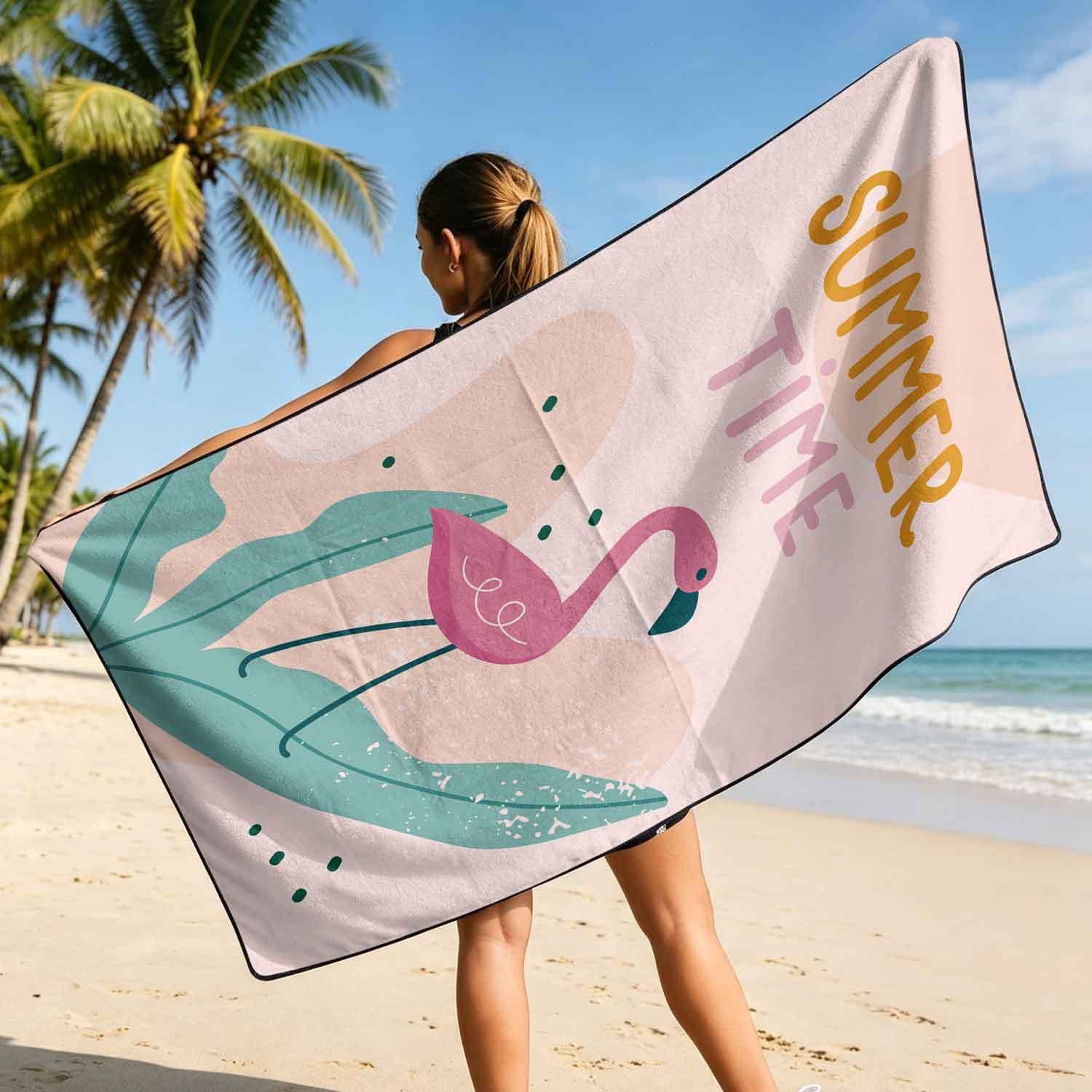 Summer bath towel and car seat cover 2-in-1, ultra-fine fiber outdoor beach and car dual-use universal seat cushion