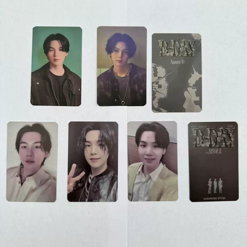 Новый бейс BTS SUGA карточка Min Yanqi сольный альбом D-DAY фотокарточка последующее