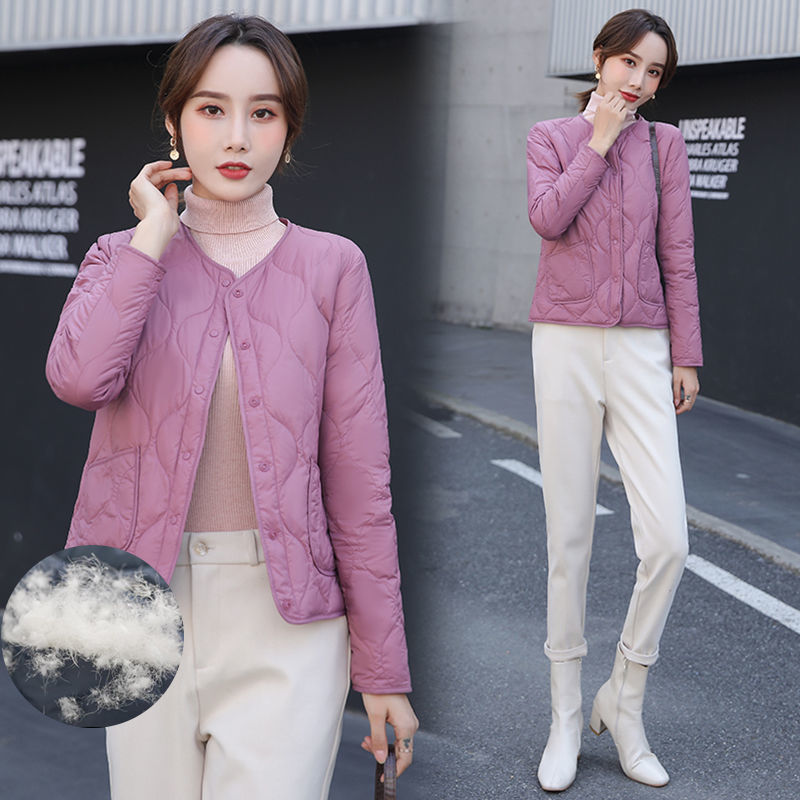 2026 New Lightweight White Duck down Jacket Liner Women's Short Style Skin-Friendly Soft Fashionable Warm Autumn and Winter Coat