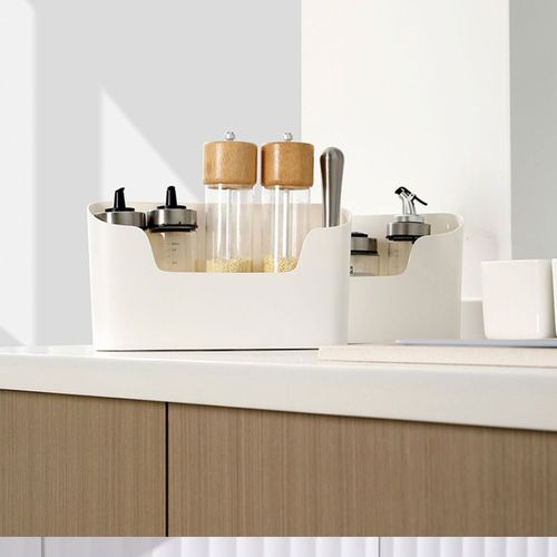 Wall-mounted storage box, kitchen refrigerator door storage box, no drilling bed shelf, wall hanging cosmetic organizer box