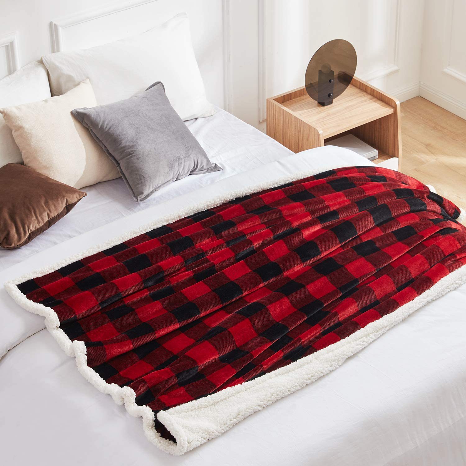 Retro Plaid Polyester Blanket display picture 1