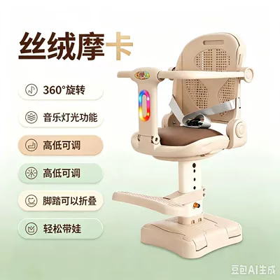 Front-mounted child seat for Electric car child seat - at813-khaki