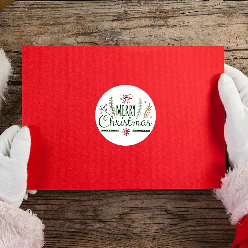 Letter Pattern Christmas Letter Christmas Party Festival Gift Stickers Party Supplies Gift Wrapping Supplies