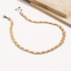 Woven classic fashionable necklace, trend of season, simple and elegant design, light luxury style