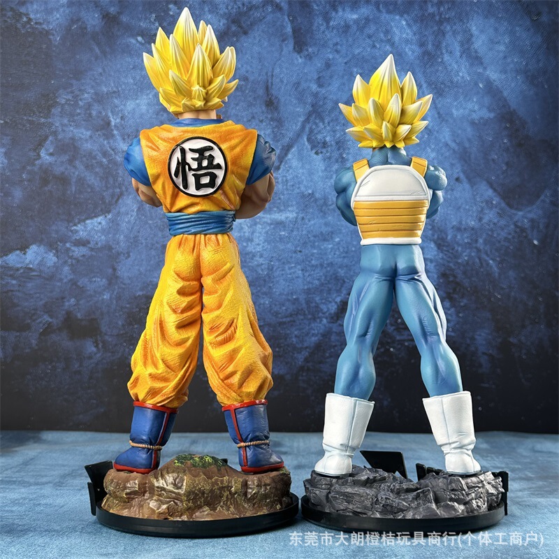 ドラゴンボールフィギュア スーパーサイヤ人 孫悟空 ベジータ 共鳴余震セット フィギュアモデル装飾品|undefined