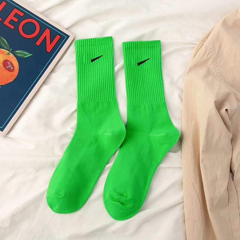 Calcetines de media pantorrilla para mujer, verano, algodón puro multicolor, resistentes, ideales para baloncesto