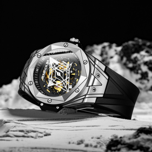 Kingston brand live fashion men's fully automatic mechanical watch silicone waterproof sports watch