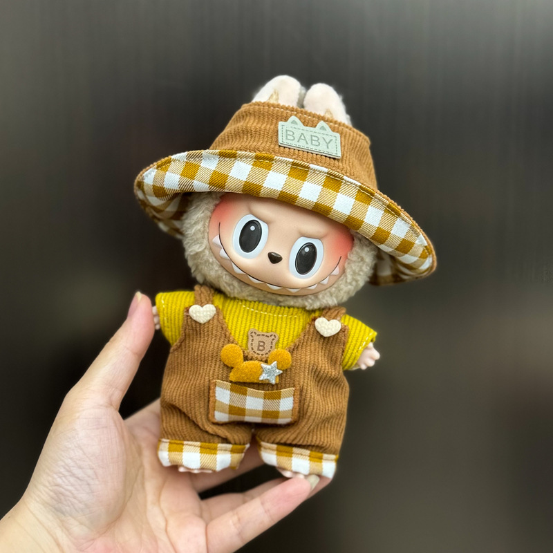 新しいかわいいシュガージェルフェイスラブブドレッシング帽子ペンダントぬいぐるみラブブ人形バッグペンダント|undefined