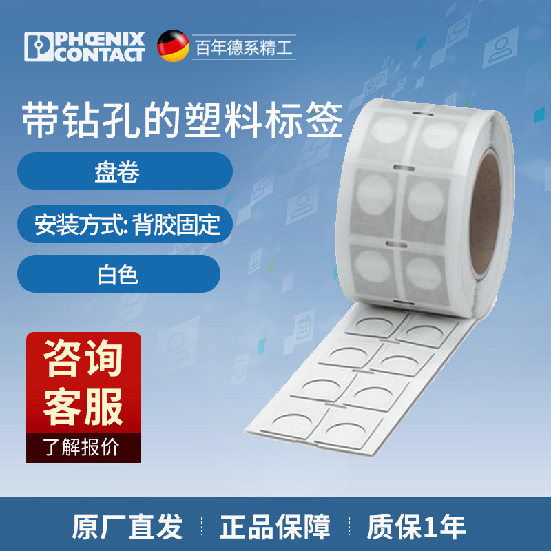 带钻孔的塑料标签 - EMLP 24 (30X12)R CN - 1291117