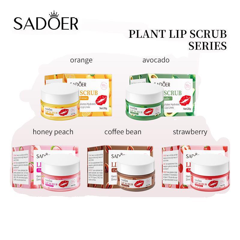 Cross-Border Lip Scrub 20g Orange Moisturizing Lip Balm Autumn and Winter Export Skin Care Products Wholesale