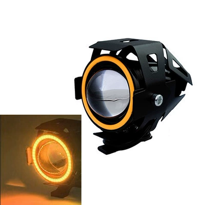 Motorcycle headlights, headlights – Vehicle Light Modification - u7-single-angel-eyes-yellow-light