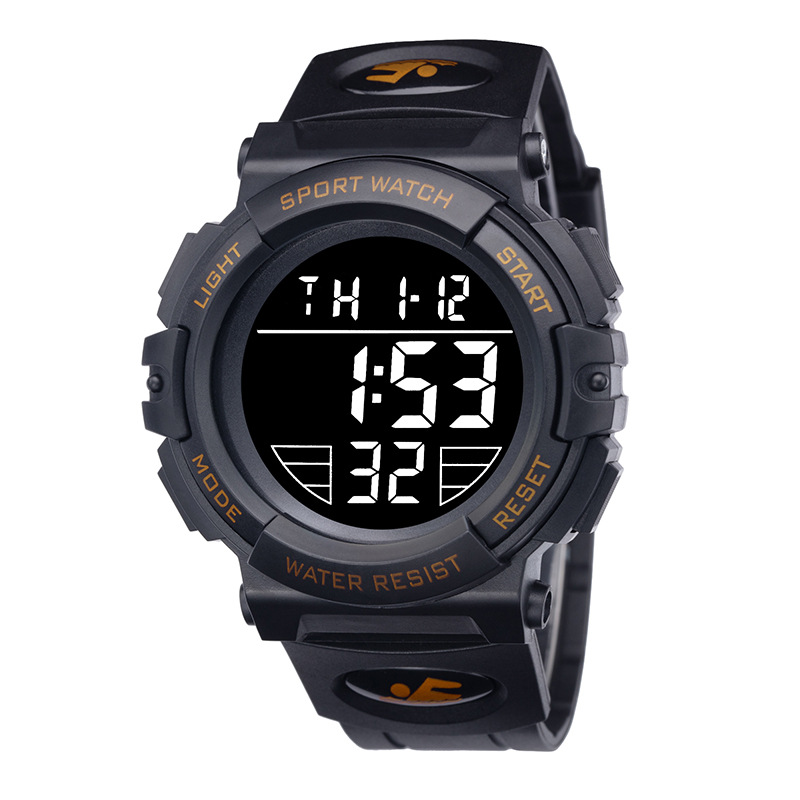 Comercio exterior popular moda al aire libre reloj electrónico estilo deportivo de moda LED alarma de luz fría hombres y mujeres reloj de la escuela secundaria
