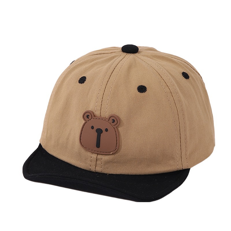 Sombreros para bebés primavera y otoño delgados sombreros de lengua de pato de dibujos animados coreanos para niños y niñas sombreros de béisbol protectores solares de bisel suave