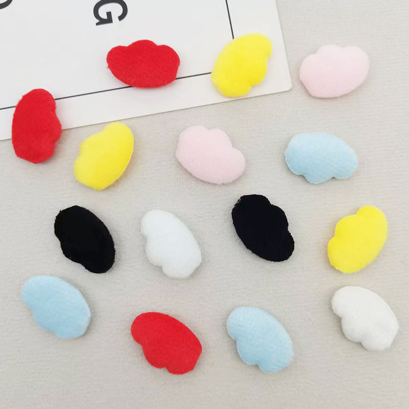 Cute Double-sided Plush Single Petal Small Wings Jewelry Accessories...