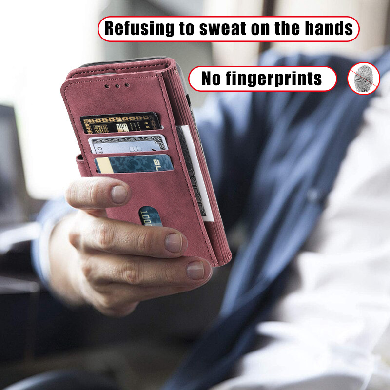 Phone Wallet Case For Iphone And Samsung With Card Holder Stand_voghion.com