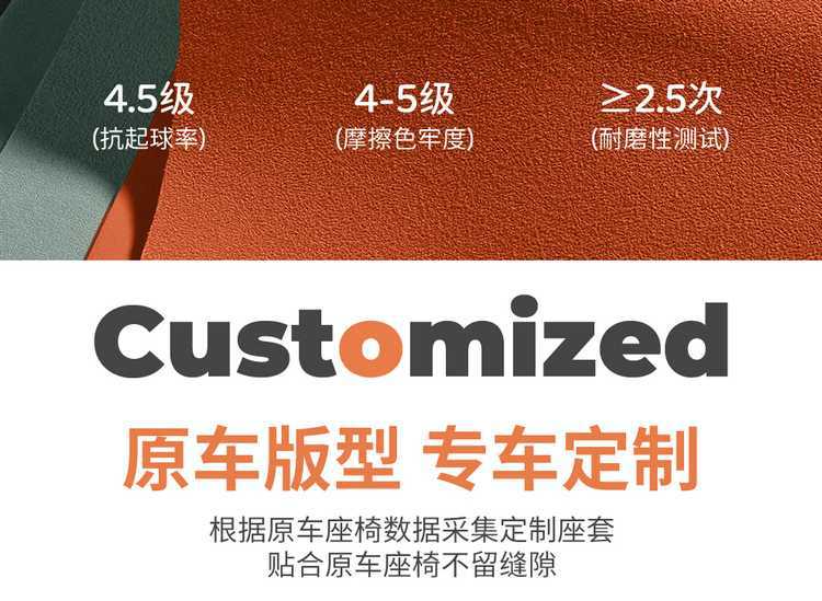 Changan Deep Blue S07 car seat cushion, all-season saddle cushion, suede full-cover breathable seat cover, specifically for Deep Blue S7