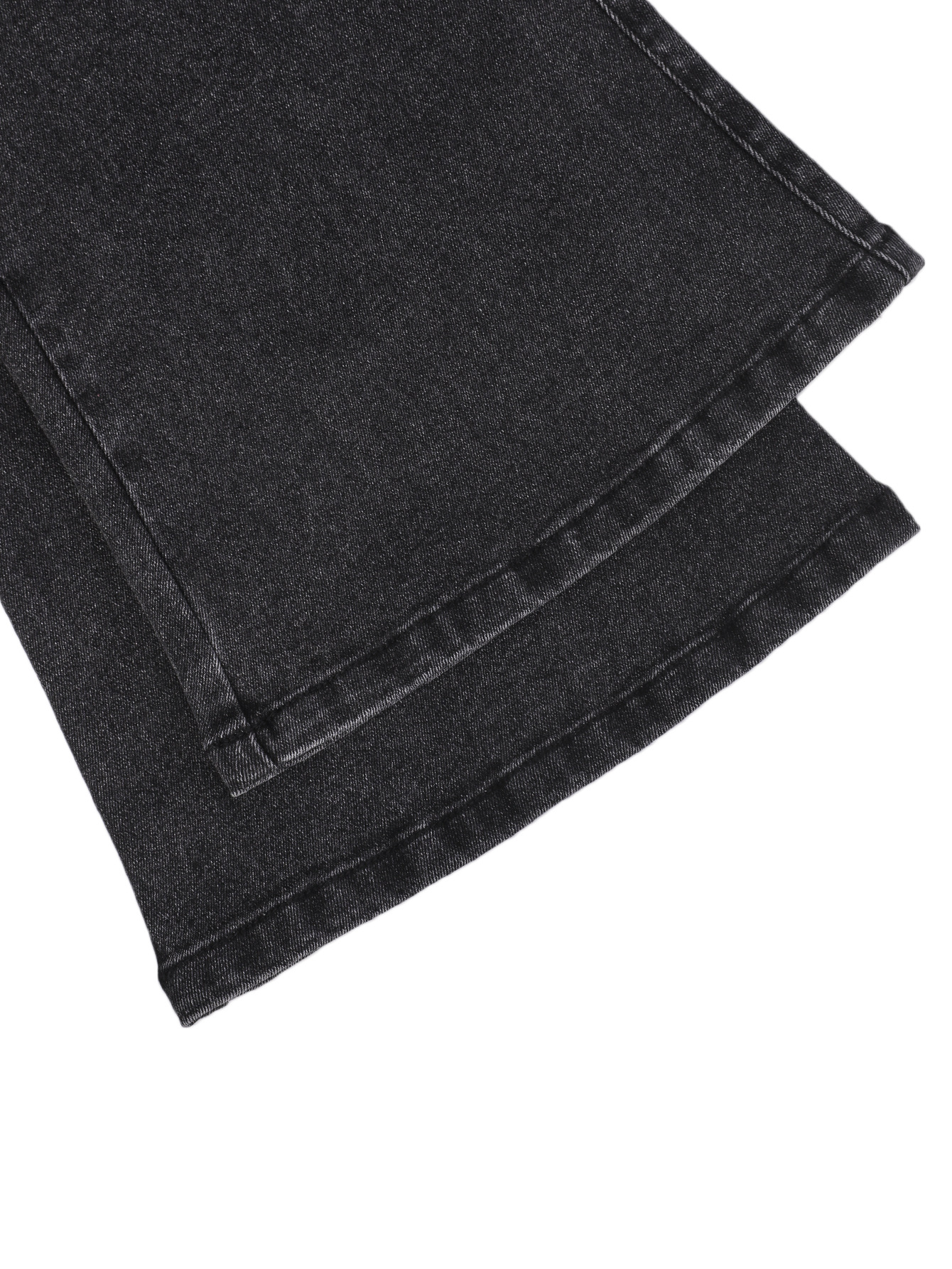 Women's Grey Stretch Flared Jeans High Waisted Vintage Bootcut_voghion.com