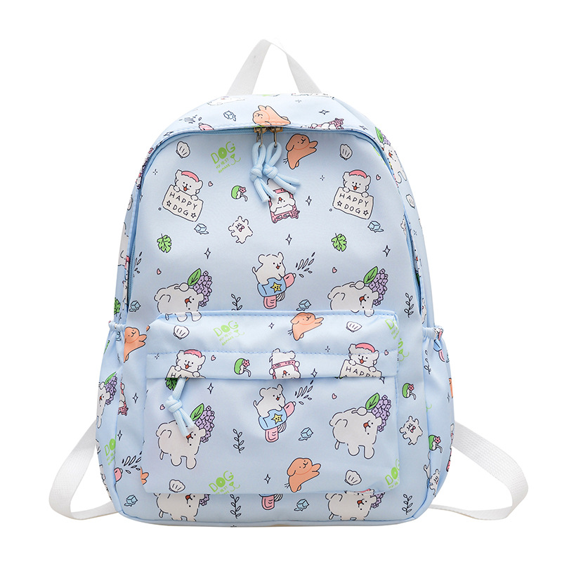 Mochila de graffiti de dibujos animados ligera, mochila de gran capacidad japonesa, mochila de estudiantes de escuela secundaria pequeña y fresca.