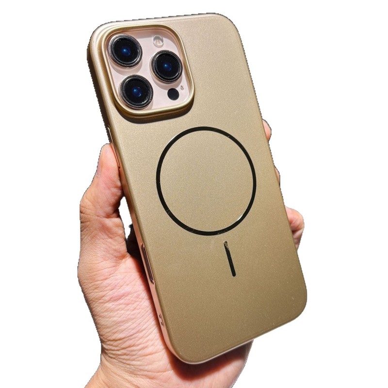 苹果16promax手机壳磁吸超薄iPhone17纯色磨砂细圈14大孔15保护壳|undefined