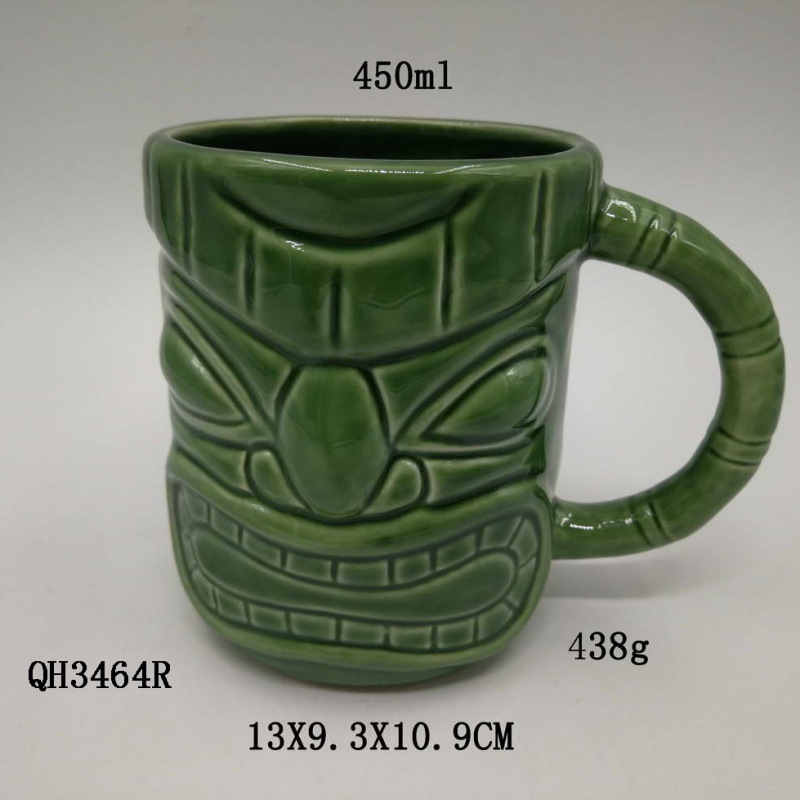 Selección estricta de tazas de cóctel hawaiano, tazas de cerámica de papagaios azules, tazas de esqueleto de zombis, tazas de red