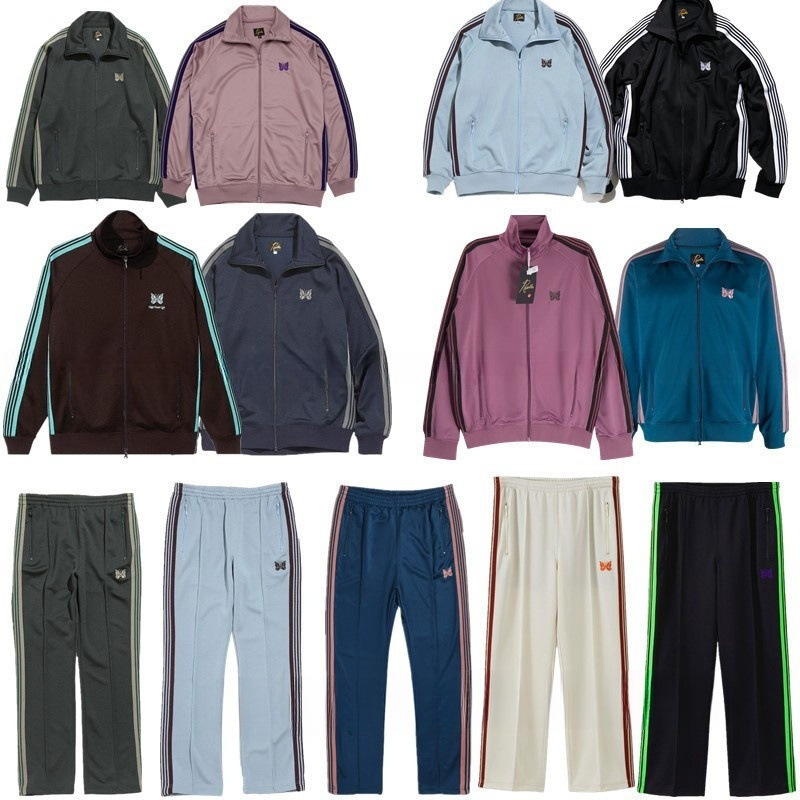 Correct Version N Embroidered Butterfly Pants Side Stripe Trousers Men and Women Sports Casual Pants School Uniform suit Foreign Trade Wholesale Correct Version N Embroidered Butterfly Pants Side Stripe Trousers Men and Women Sports Casual Pants School Uniform suit Foreign Trade Wholesale