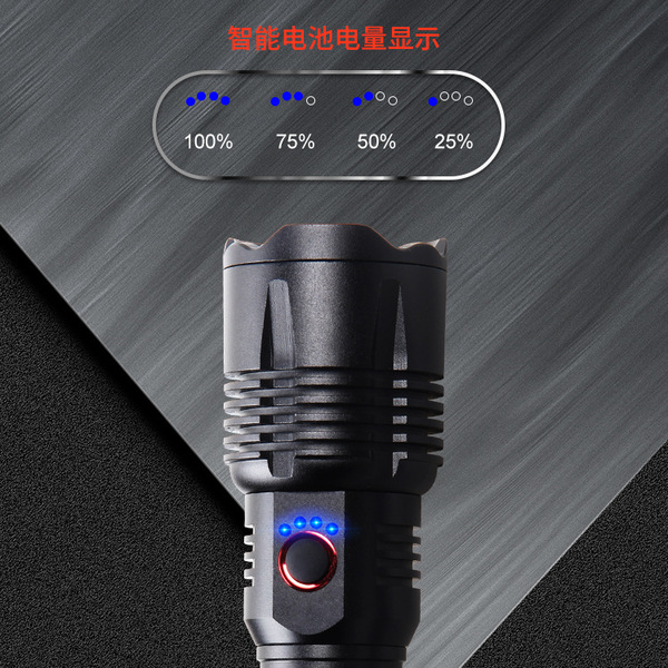 telescopic flashlight with laser