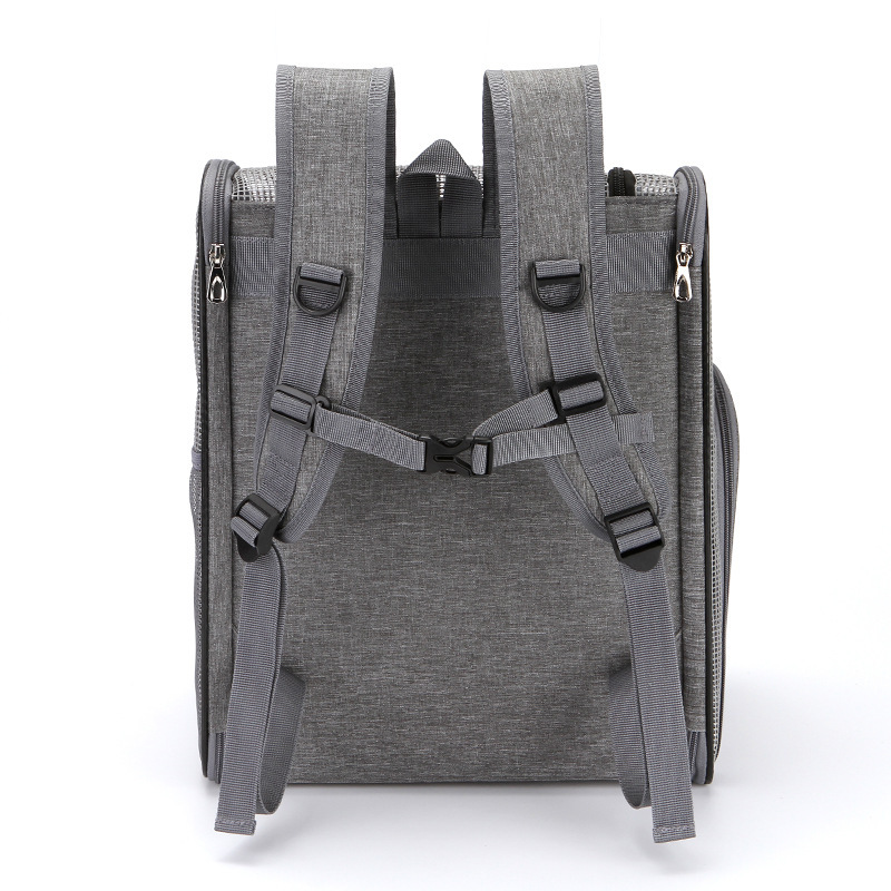 Artículos para mascotas, nueva bolsa de transporte portátil transfronteriza para perros, mochila cómoda y transpirable para gatos y perros.