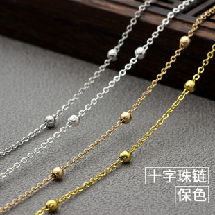 Metal Chain High Color Retention Antique Style Hair Accessories DIY Hairpin Accessories Tassel Chain Clip Bead Clip Ball Chain Gold and Silver Bar One Piece