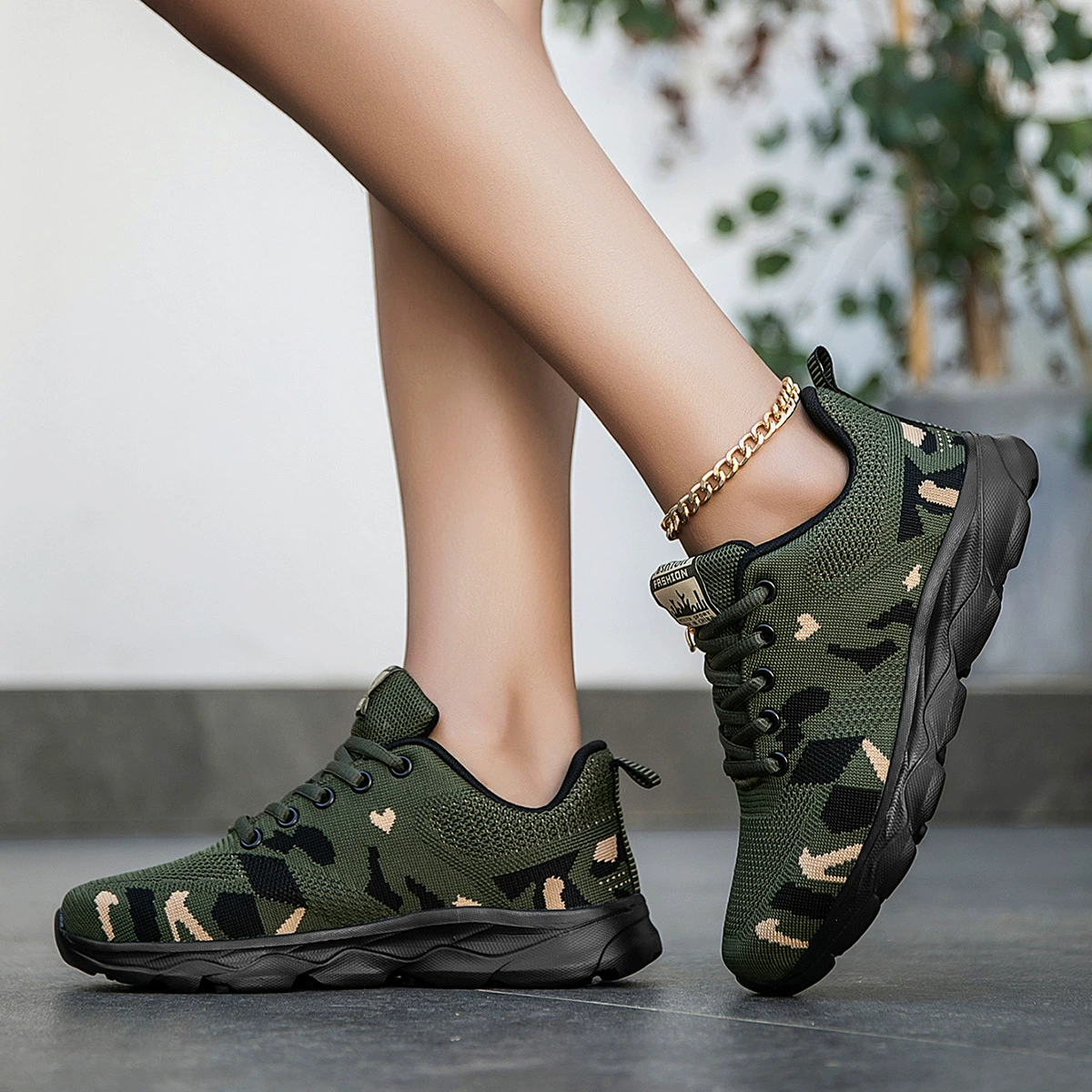 Кроссовки камуфляжные 2025 года с мягкой подошвой для тренировок, подходят для студентов, военной подготовки, мужчин и женщин, весенние, летние и осенние тренировочные кроссовки, повседневные на шнуровке, легкие.