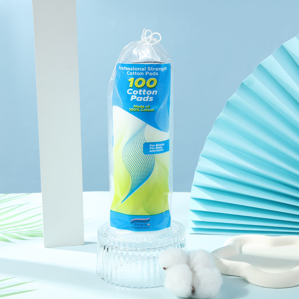 Bolsas transfronterizas de algodón redondo, algodón salicílico grueso, algodón redondo no flocante, algodón limpio y desmaquillaje al por mayor