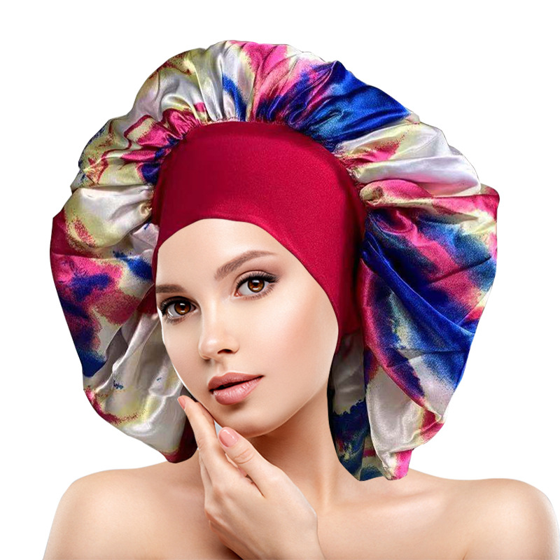 Women's Retro Simple Style Tie Dye Eaveless Beanie Hat display picture 1