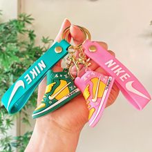 新款篮球鞋钥匙扣仿真aj鞋模挂件汽车书包钥匙链盲盒饰品跨境礼品