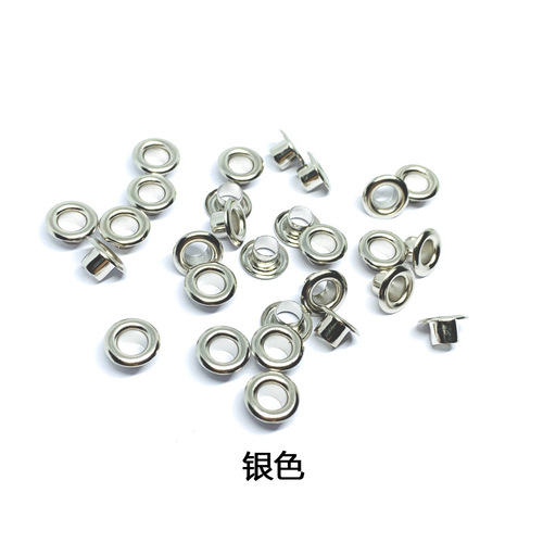 Wholesale colorful air eyelet shoe eyes canvas metal buckle tag carton protection ring hollow round edge eyelet button