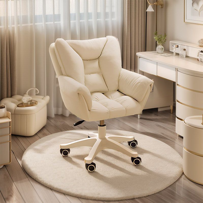Girls' Dormitory Comfortable Computer Chair Bedroom Makeup Chair Home Sedentary College Students Desk Backrest Lifting Swivel Chair Girls' Dormitory Comfortable Computer Chair Bedroom Makeup Chair Home Sedentary College Students Desk Backrest Lifting Swivel Chair