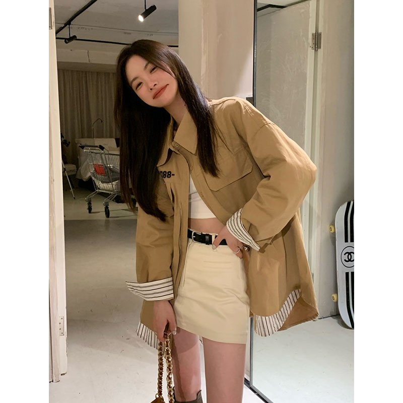 Retro Japanese autumn shirt