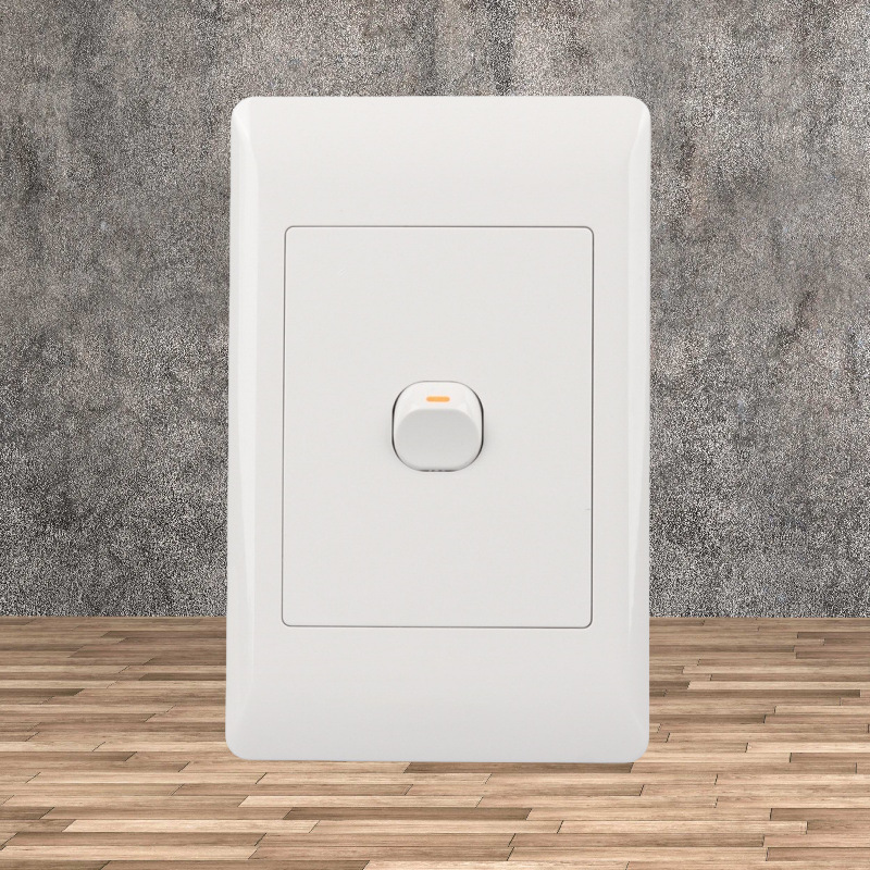 大南非欧式插座外贸南非126型80白色大面板6位三圆孔10A欧标插座