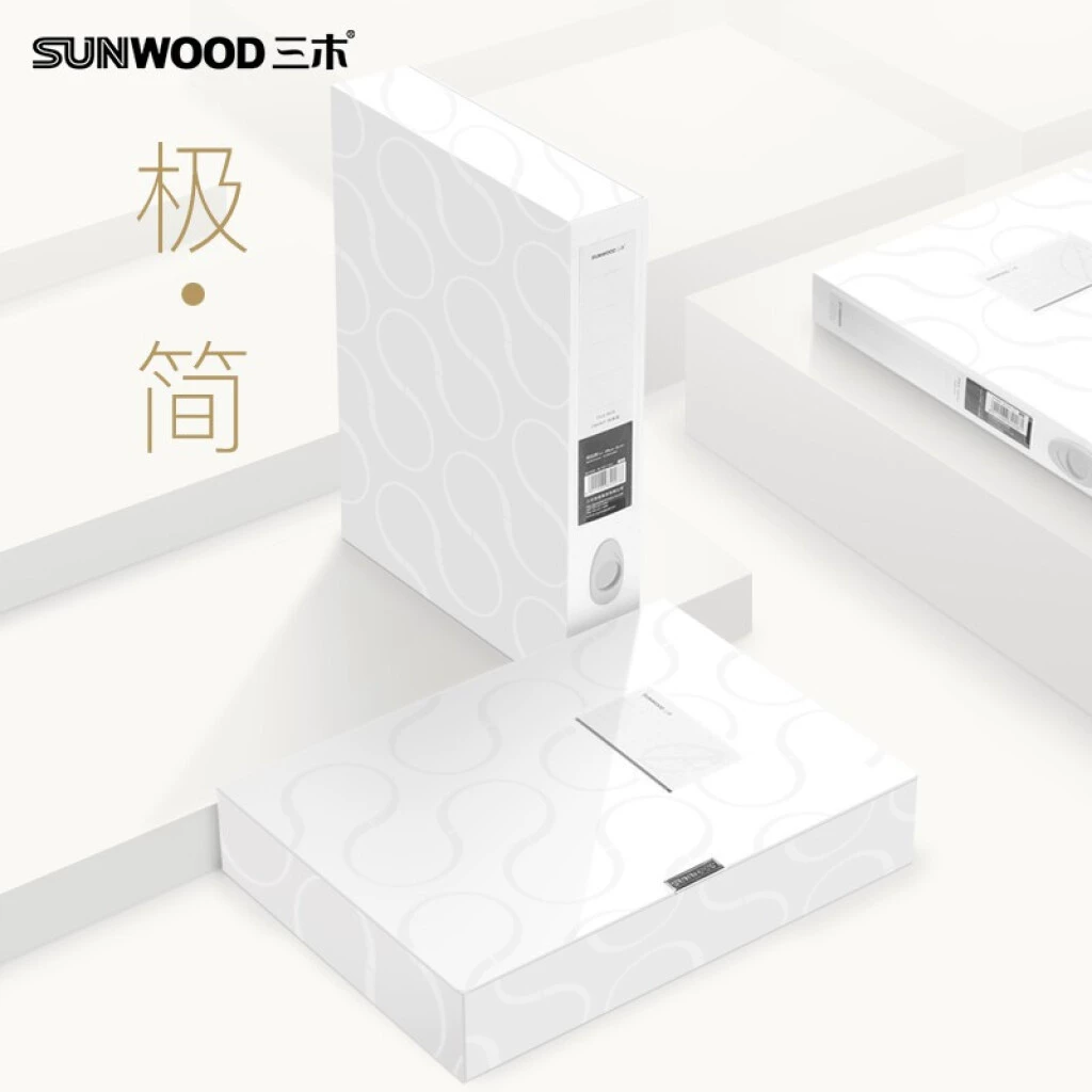 Коробка файла Мики А4/55 мм Платон/коробка файла/папка/ящик для хранения белое ФБ4007